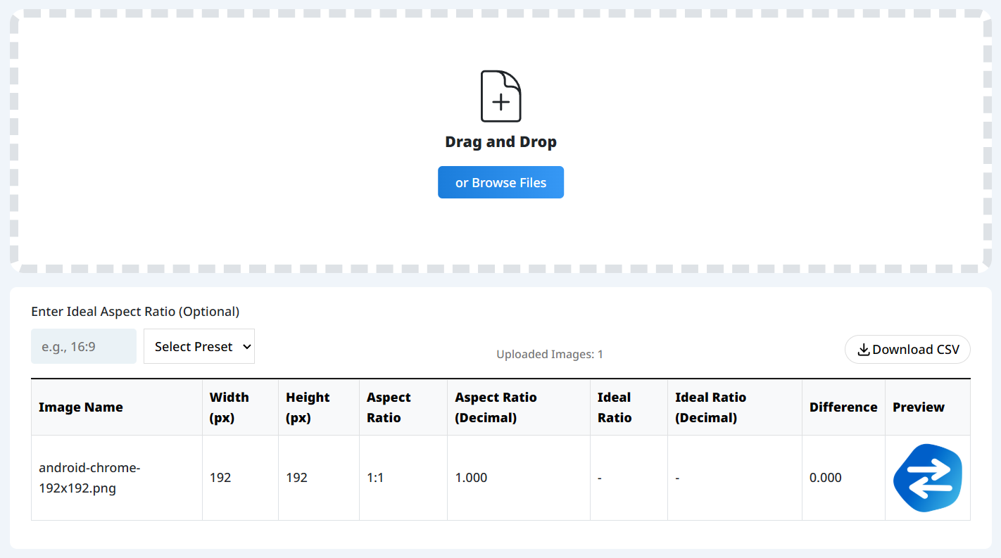 Image upload screen