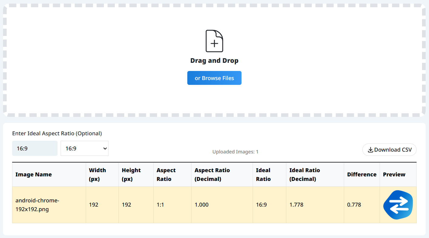 Ideal aspect ratio input screen