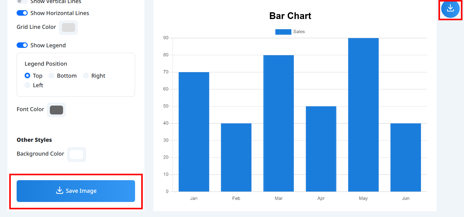 Graph Save Screen