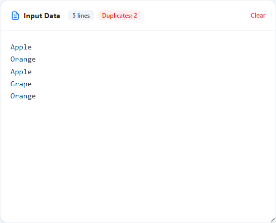 Paste Text into the Input Area