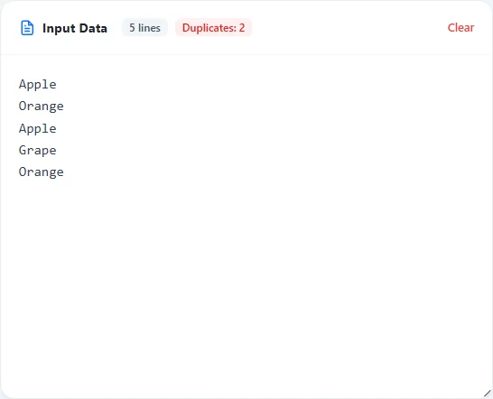 Paste Text into the Input Area