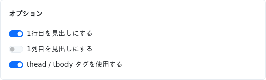 オプション設定画面